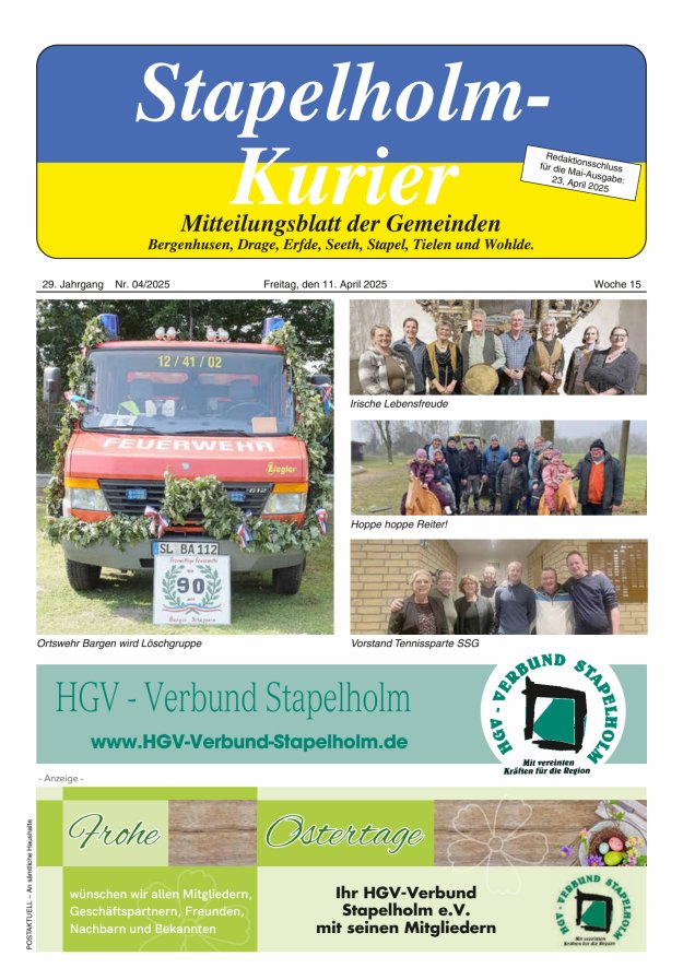 Stapelholm-Kurier Titelblatt 04/2025