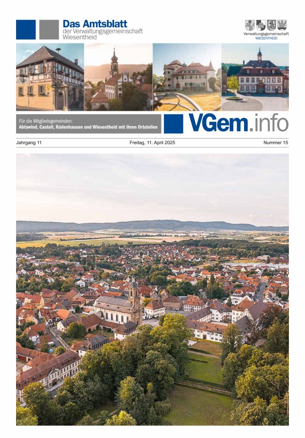 Wiesentheid Titelblatt 15/2025