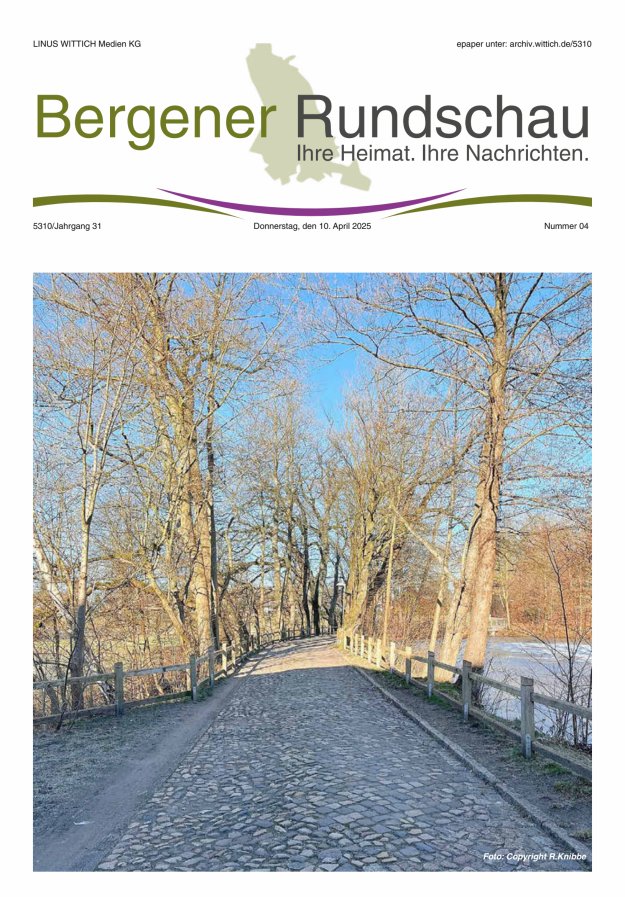 Bergener Rundschau Titelblatt 04/2025