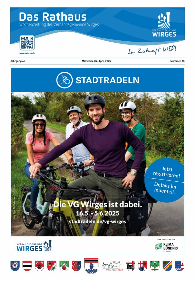 Das Rathaus - Informationen für die Bürger in der VG Wirges Titelblatt 15/2025