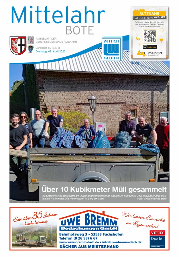 Mittelahr Bote Titelblatt 15/2025