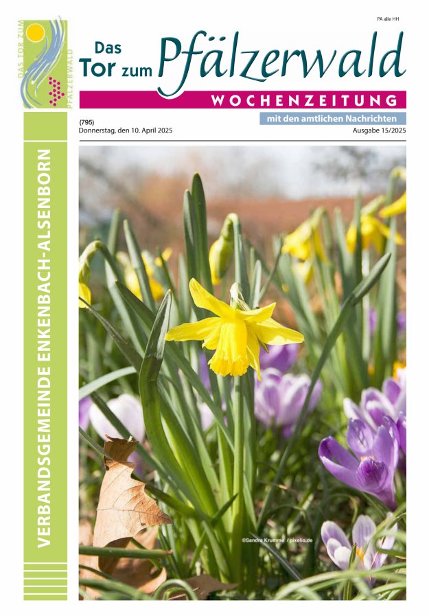 Das Tor zum Pfälzer Wald - VG Enkenbach-Alsenborn Titelblatt 15/2025