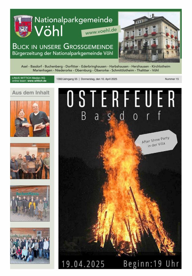 Blick in unsere Grossgemeinde Titelblatt 15/2025