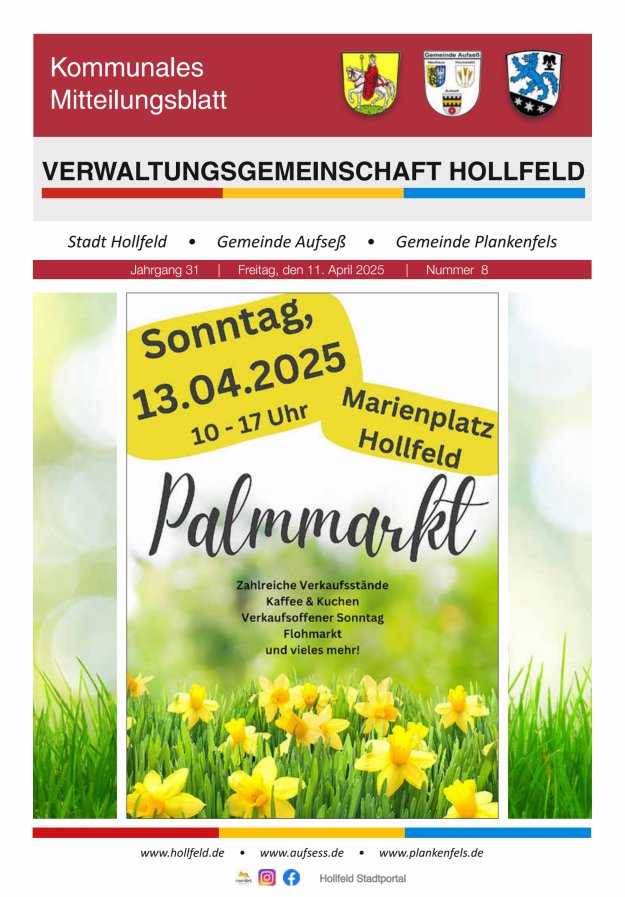 MB der Verwaltungsgemeinschaft Hollfeld  Titelblatt 08/2025