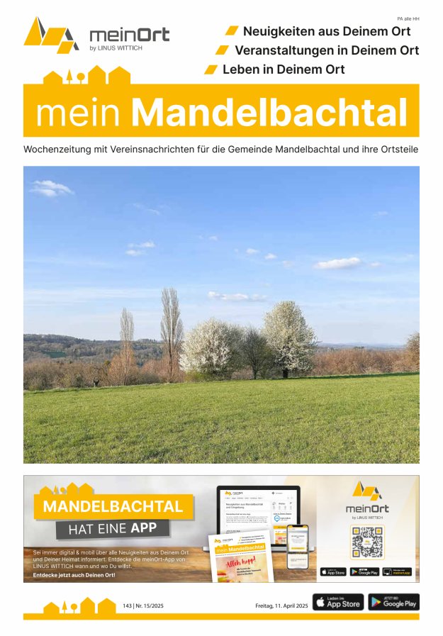 mein Mandelbachtal Titelblatt 15/2025
