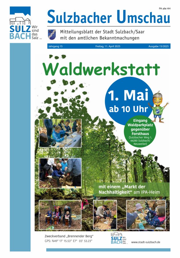 Sulzbacher Umschau Titelblatt 15/2025