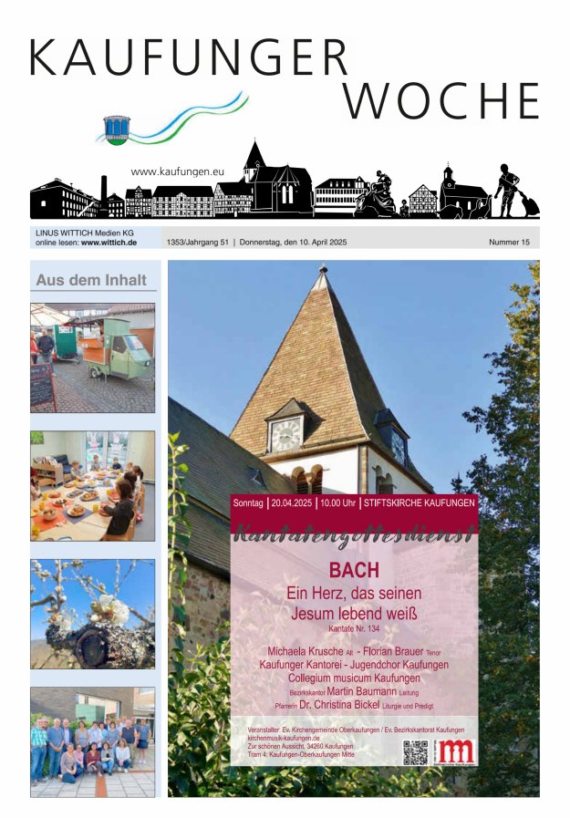 Kaufunger Woche Titelblatt 15/2025