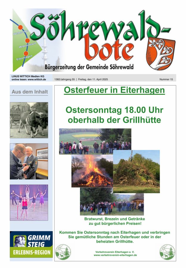 Söhrewaldbote Titelblatt 15/2025