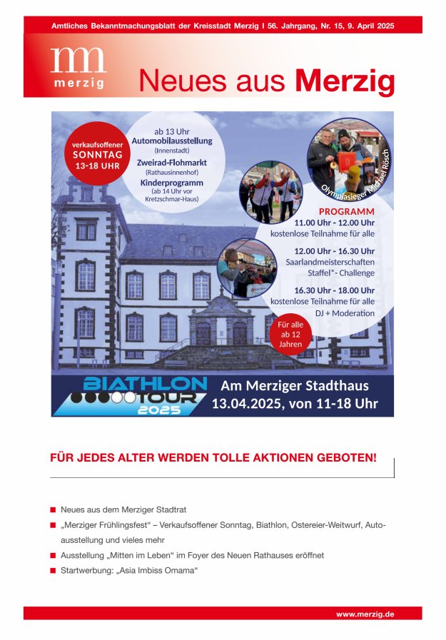 Neues aus Merzig Titelblatt 15/2025