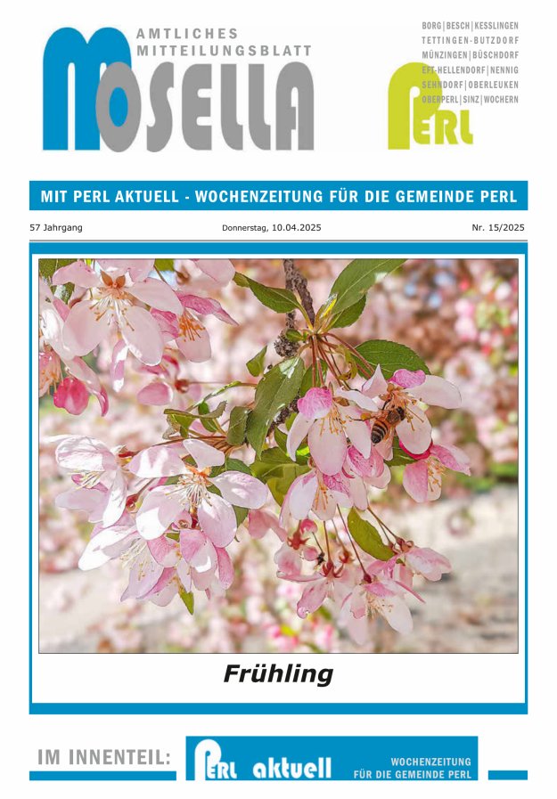 Mosella Perl Titelblatt 15/2025
