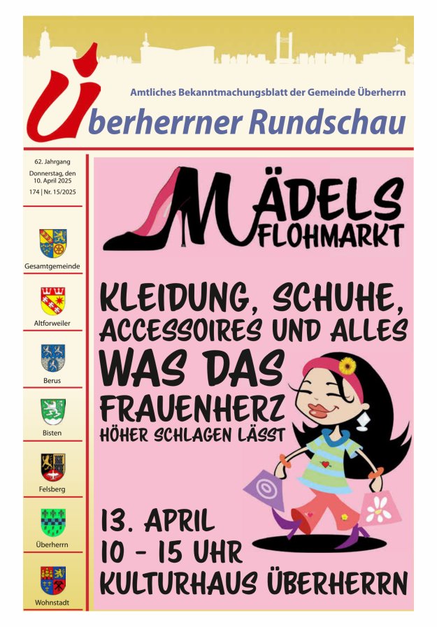 Überherrner Rundschau Titelblatt 15/2025