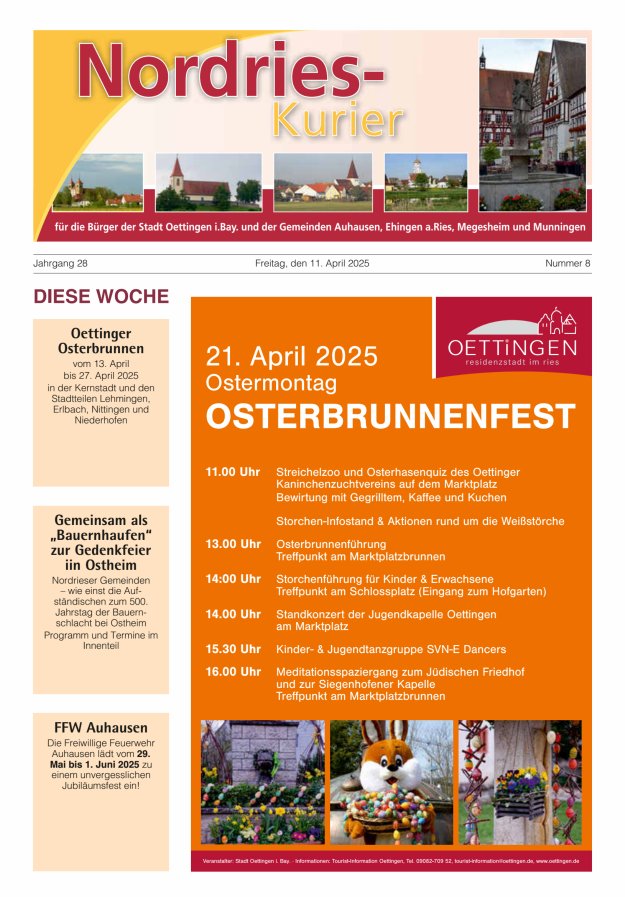 NordRies-Kurier Titelblatt 08/2025