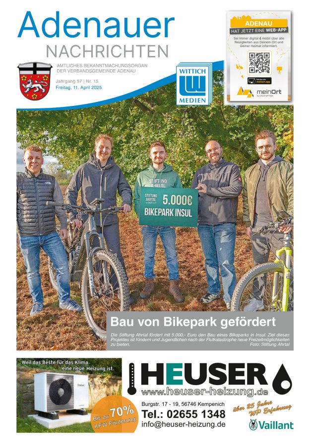 Adenauer Nachrichten Titelblatt 15/2025