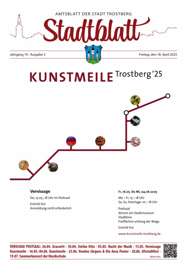 Stadtblatt Trostberg an der Alz Titelblatt 04/2025