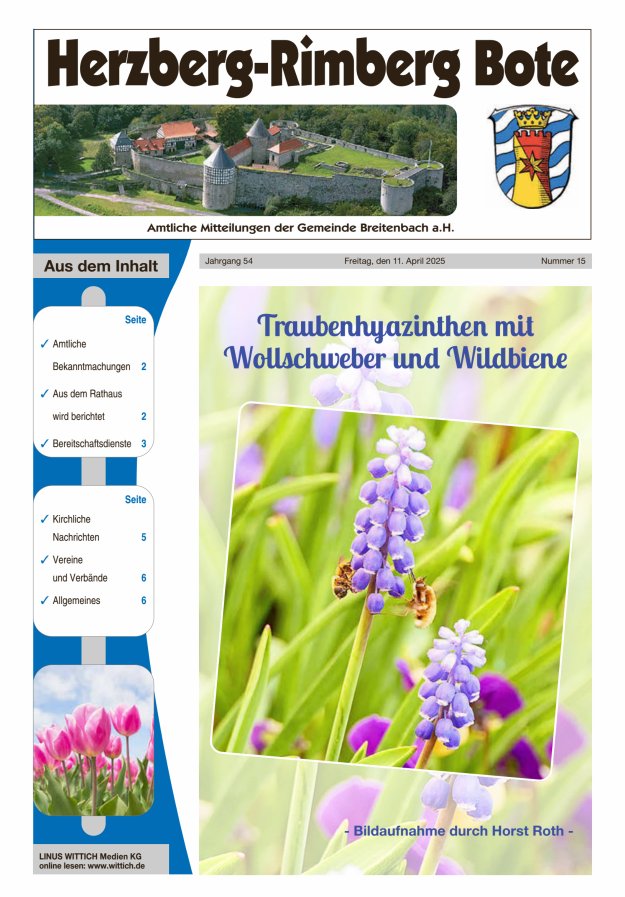 Herzberg-Rimberg Bote Titelblatt 15/2025