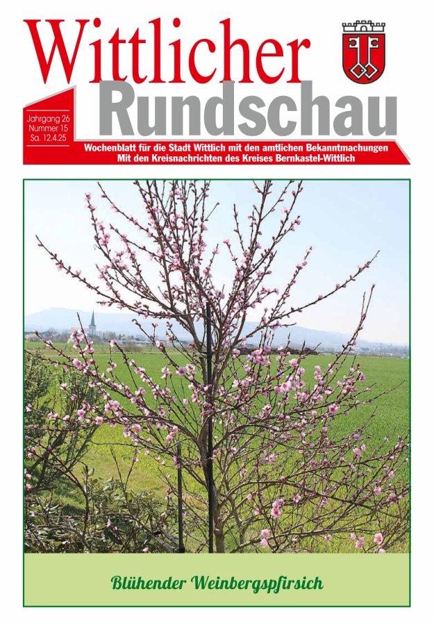 Wittlicher Rundschau Titelblatt 15/2025