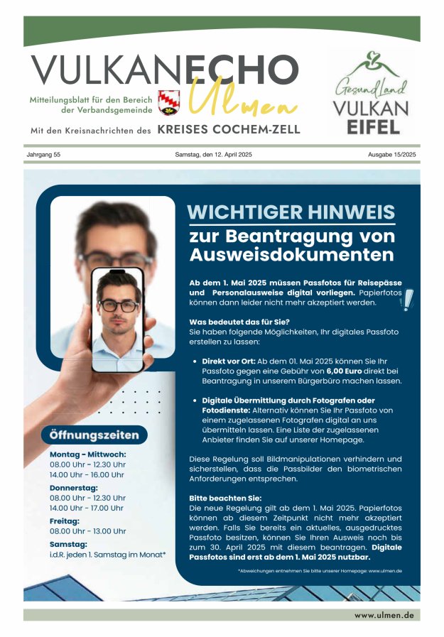 Vulkan Echo VG Ulmen Titelblatt 15/2025