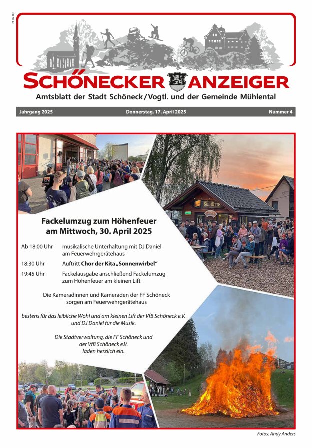 Schönecker Anzeiger Titelblatt 04/2025