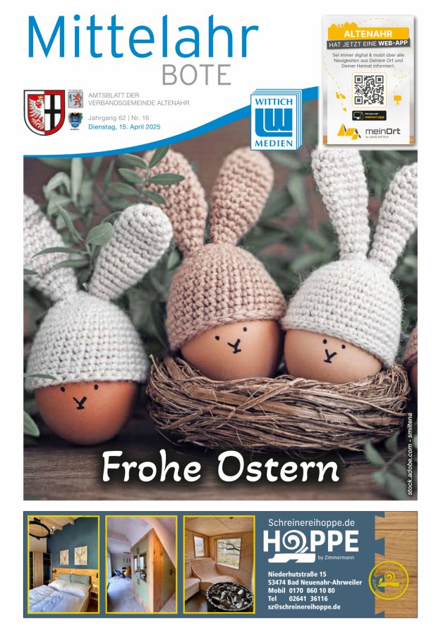 Mittelahr Bote Titelblatt 16/2025