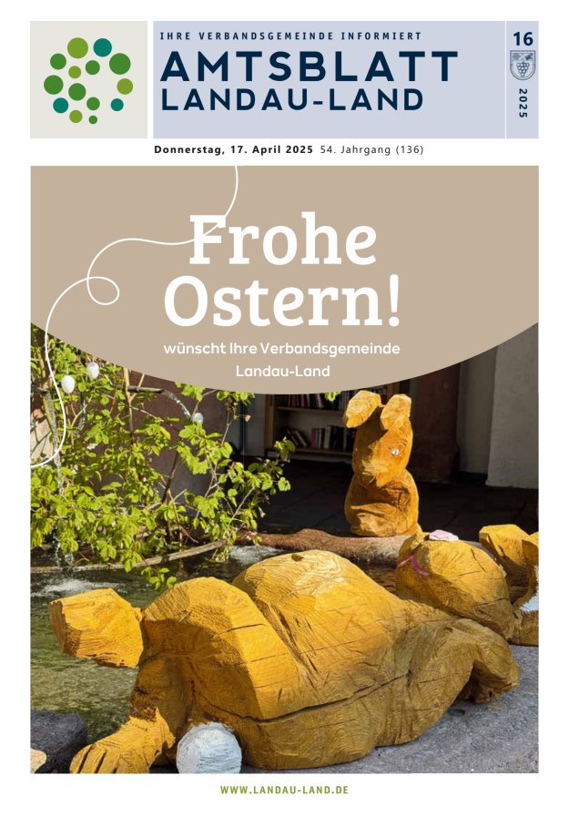 Amtsblatt VG Landau-Land Titelblatt 16/2025