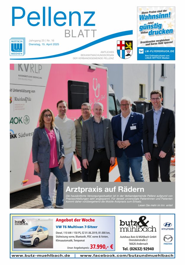Pellenzblatt Titelblatt 16/2025
