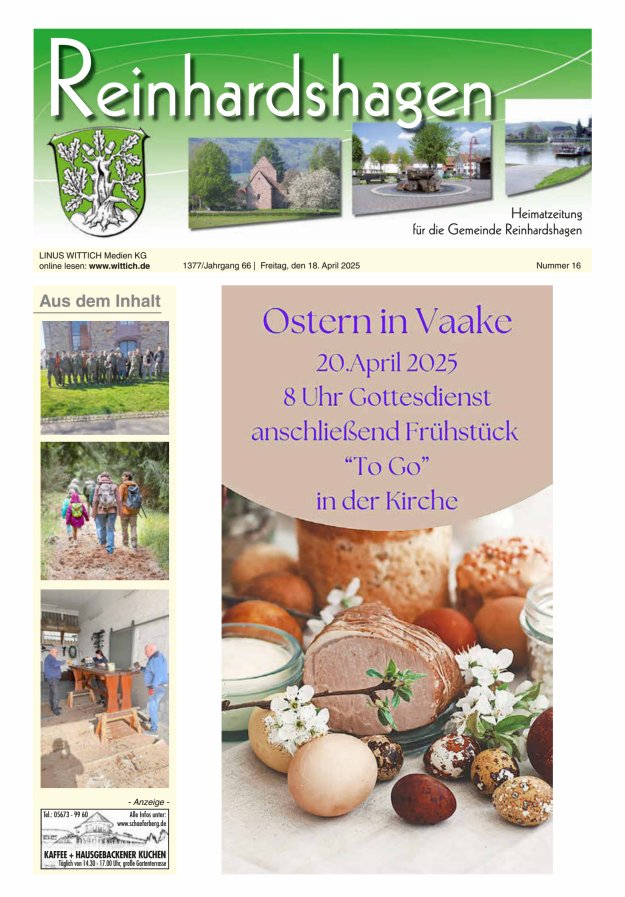Unser Blättchen Titelblatt 16/2025
