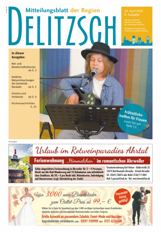 Mitteilungsblatt der Region Delitzsch Titelblatt 08/2025