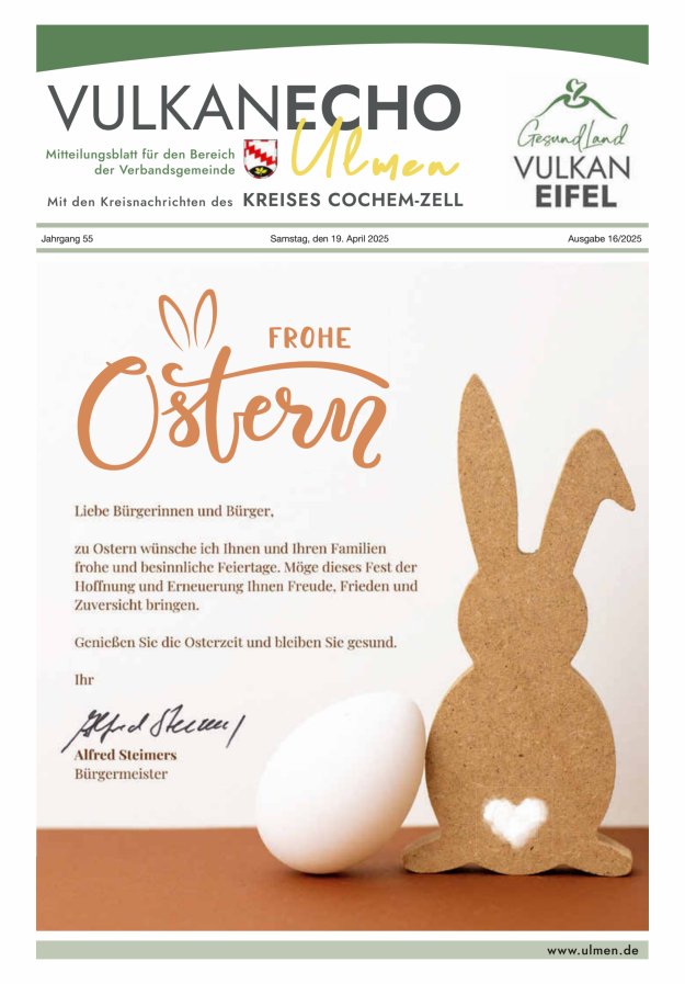 Vulkan Echo VG Ulmen Titelblatt 16/2025