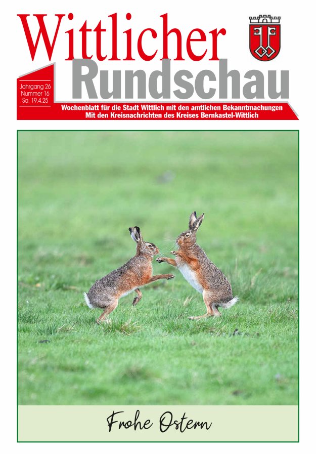 Wittlicher Rundschau Titelblatt 16/2025