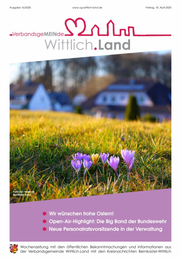 Mein Wittlich.Land Titelblatt 16/2025