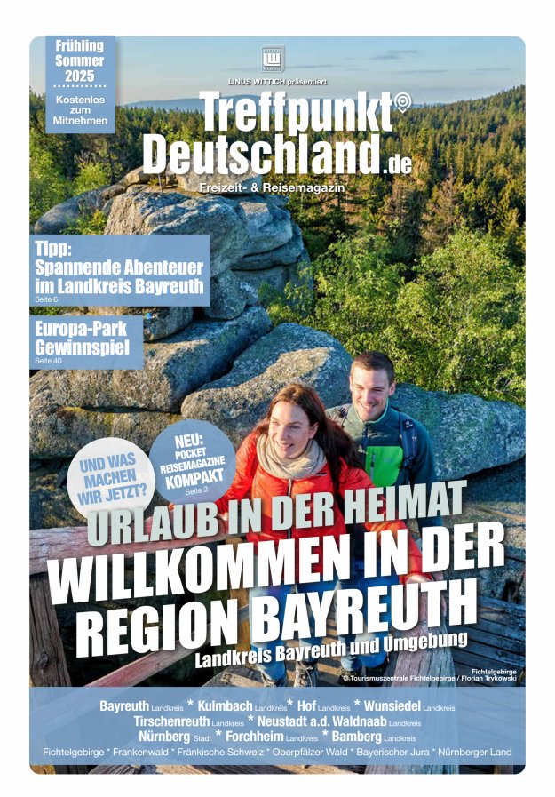 TreffpunktDeutschland Region Bayreuth Reisemagazin Titelblatt 05/2025