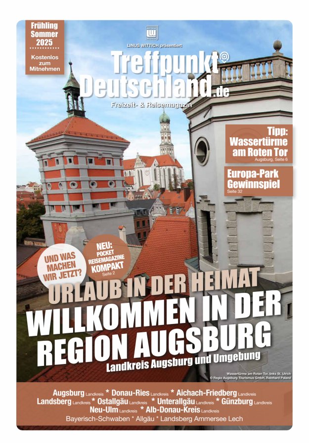 TreffpunktDeutschland Region Augsburg Reisemagazin Titelblatt 05/2025