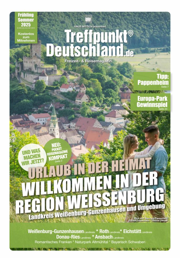TreffpunktDeutschland Region Weißenburg Reisemagazin Titelblatt 05/2025