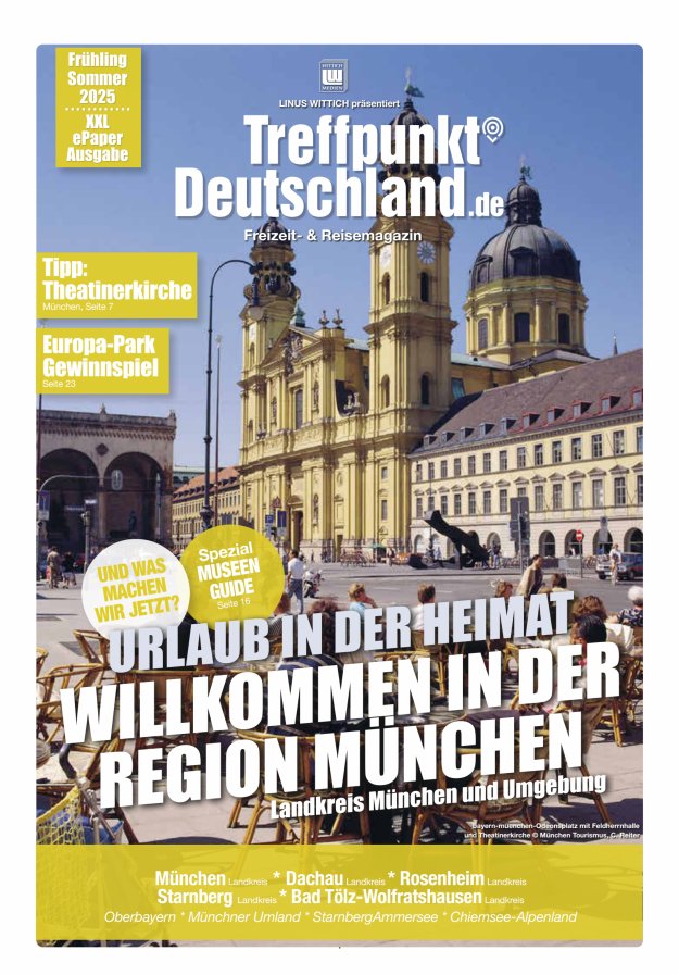 TreffpunktDeutschland Region München Reisemagazin Titelblatt 04/2025