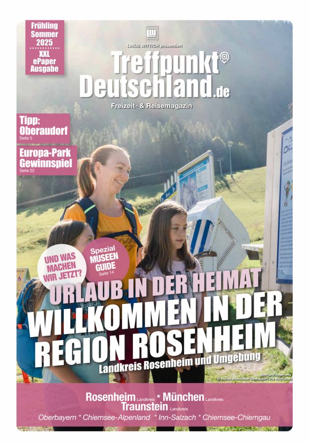 TreffpunktDeutschland Region Rosenheim Reisemagazin Titelblatt 03/2025