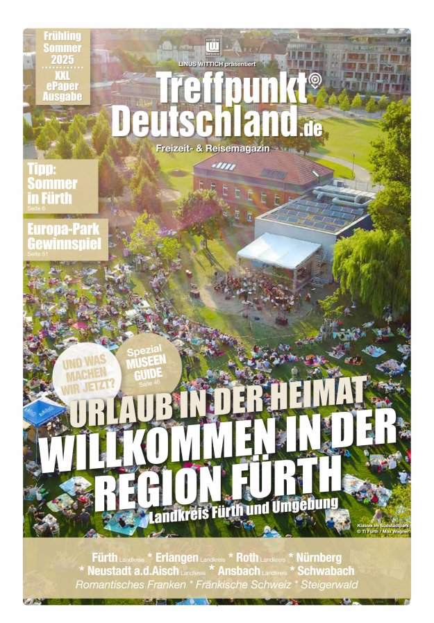TreffpunktDeutschland Region Fürth Reisemagazin Titelblatt 05/2025