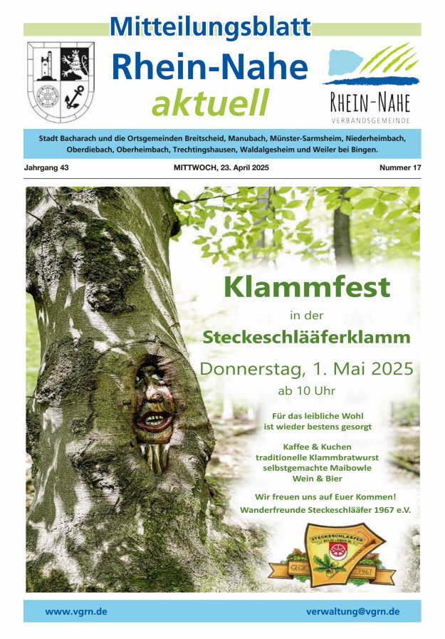 Rhein-Nahe aktuell Titelblatt 17/2025
