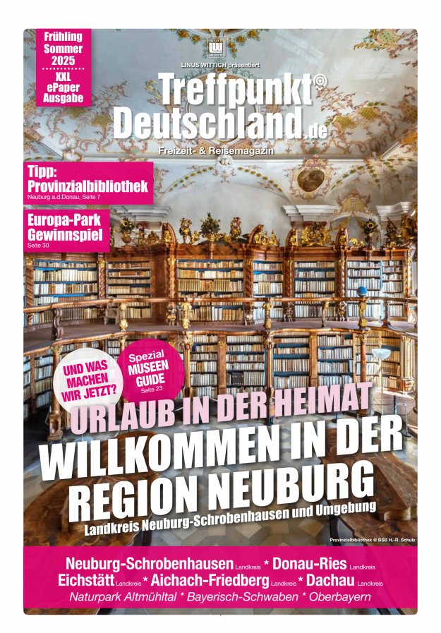 TreffpunktDeutschland Region Neuburg Reisemagazin Titelblatt 03/2025