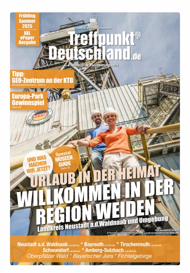 TreffpunktDeutschland Region Weiden Reisemagazin Titelblatt 04/2025