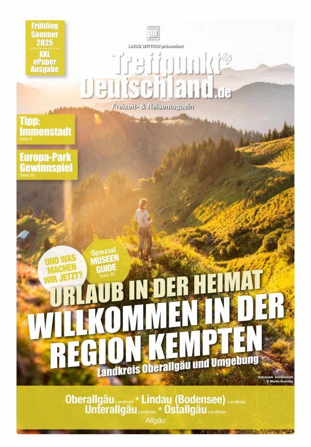 TreffpunktDeutschland Region Kempten Reisemagazin Titelblatt 04/2025