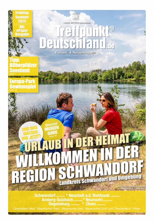 TreffpunktDeutschland Region Schwandorf Reisemagazin Titelblatt 03/2025