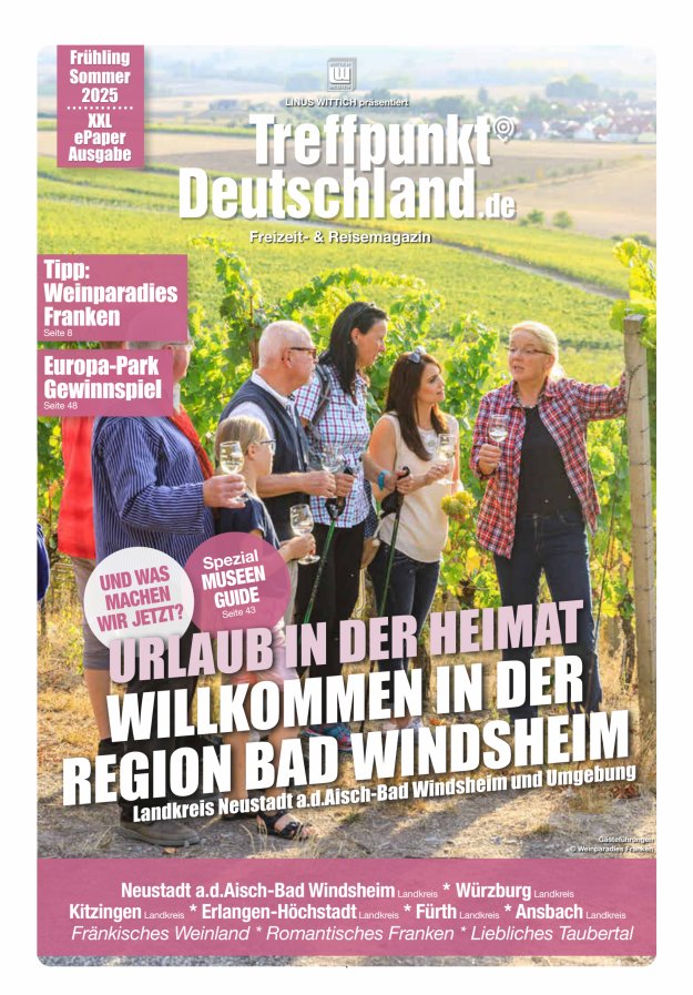 TreffpunktDeutschland Region Bad Windsheim Reisemagazin Titelblatt 05/2025