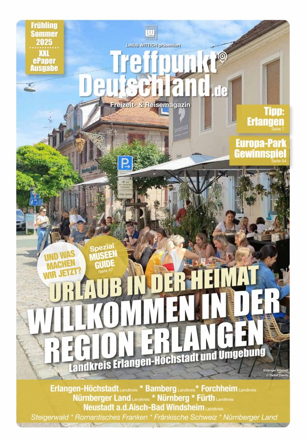 TreffpunktDeutschland Region Erlangen Reisemagazin Titelblatt 05/2025