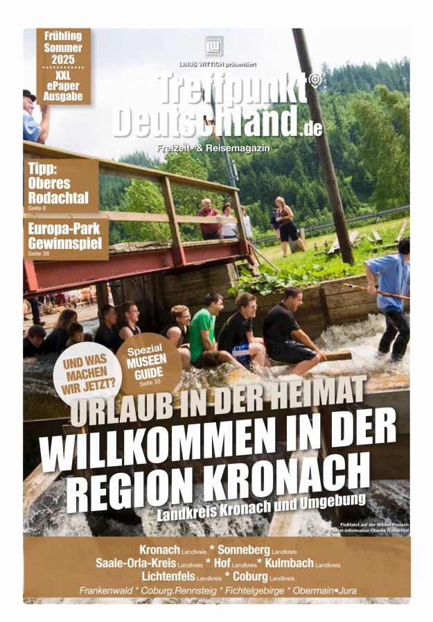 TreffpunktDeutschland Region Kronach Reisemagazin Titelblatt 05/2025
