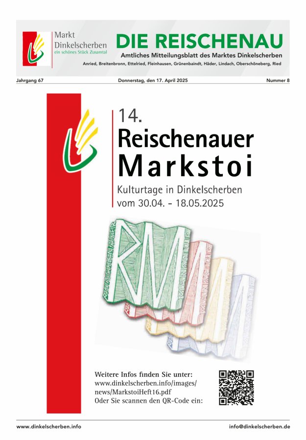 Die Reischenau Titelblatt 08/2025