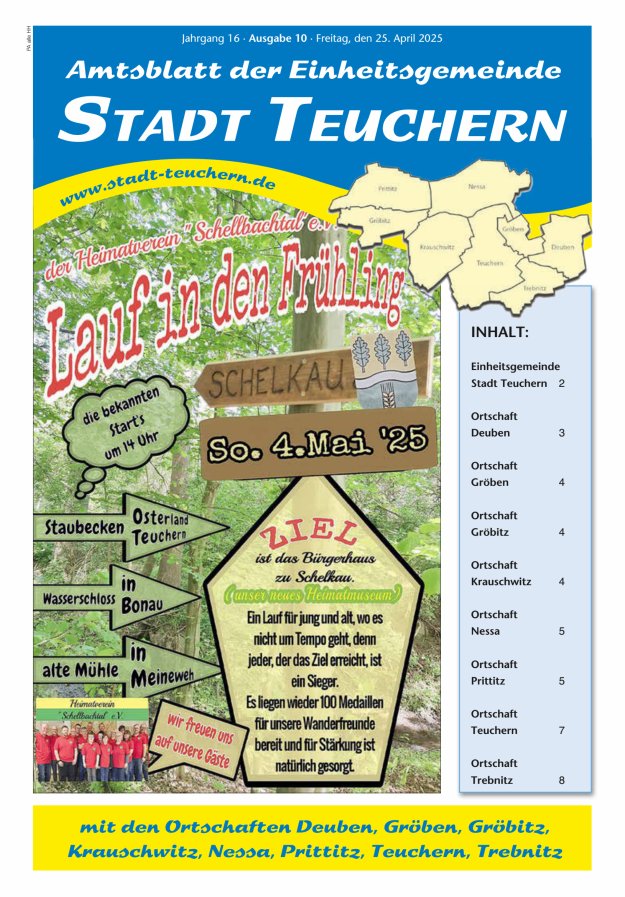 Amtsblatt der Einheitsgemeinde Stadt Teuchern Titelblatt 10/2025