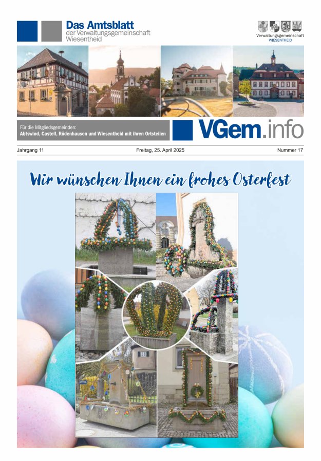 Wiesentheid Titelblatt 17/2025