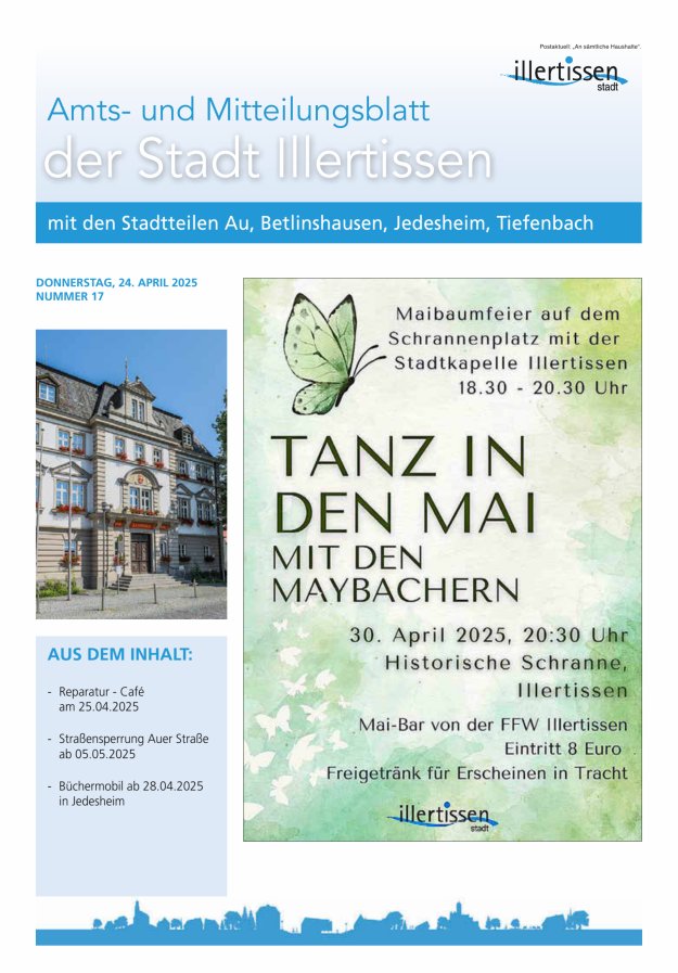 Amts- und Mitteilungsblatt Stadt Illertissen Titelblatt 17/2025