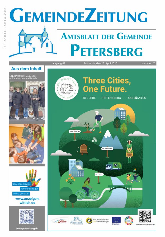 Amtsblatt Blickpunkt Petersberg Titelblatt 17/2025