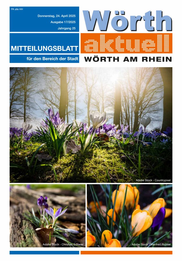 Wörth aktuell Titelblatt 16/2025
